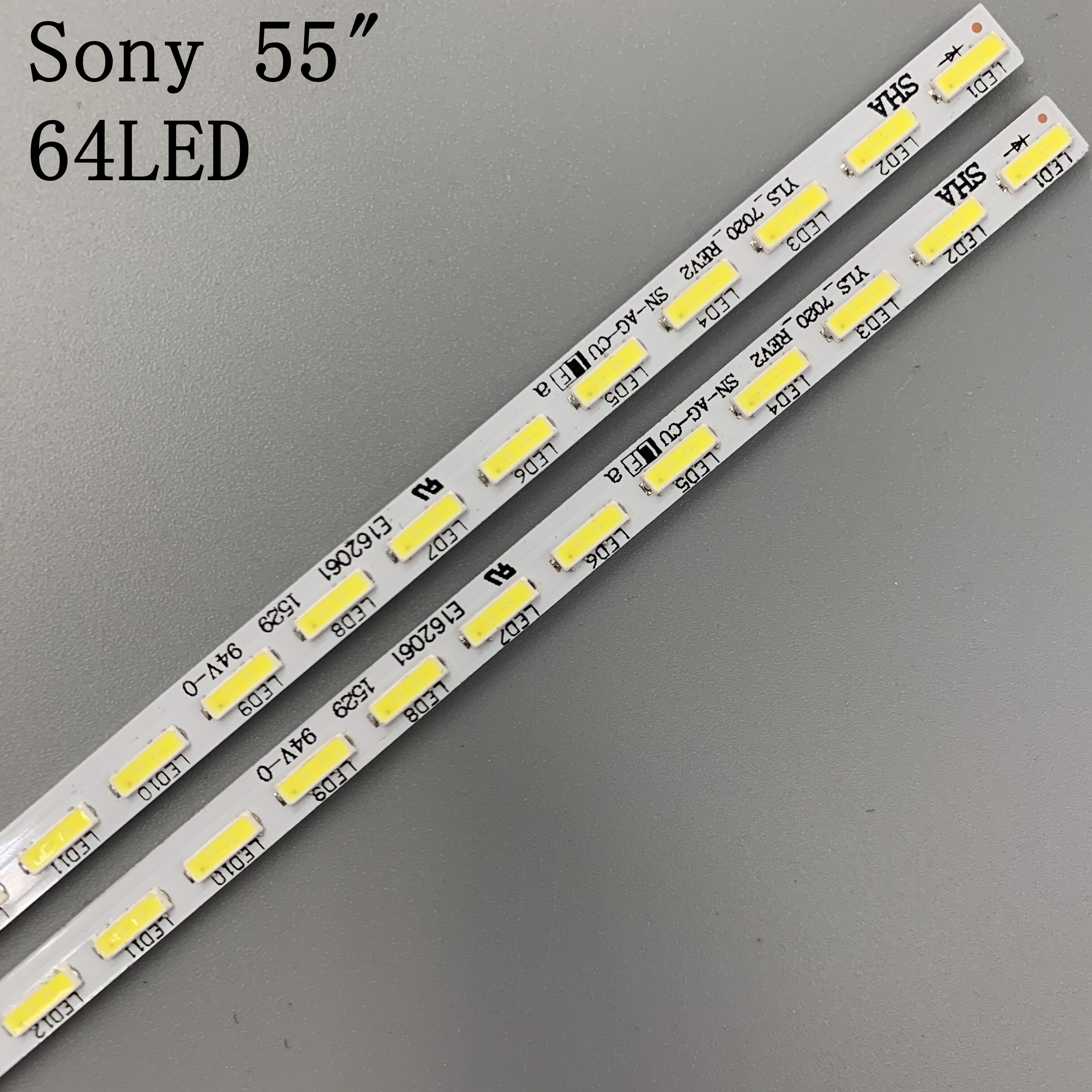 LED Backlight strip 64 leds For Sony Sharp YLS_HRN55_7020_REV2 V1.5 E162061 15521N SYV5541 KD-55X8500D KD-55X8505C KD-55X8508C