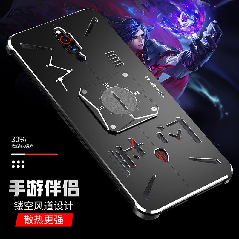 Coque de téléphone armure en aluminium de luxe en métal pour Nubia magie rouge 5G magie rouge 3 magie rouge Mars couverture arrière étuis pare-chocs Funda