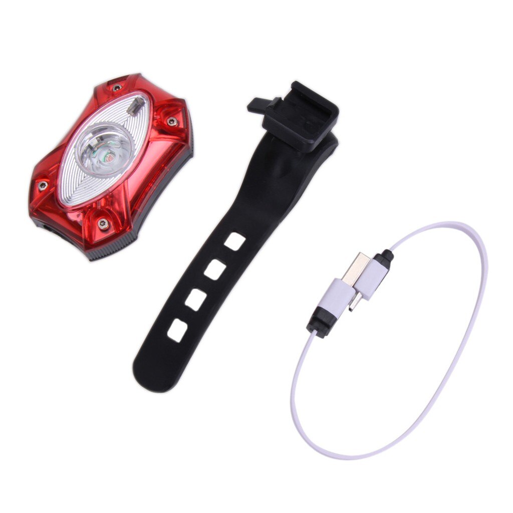 Cree 3W Usb Oplaadbare Mtb Krachtige Achterlicht Fiets Zaklamp Lantaarn Voor Fiets Fiets Led Achterlicht Lamp Fiets lichten: Default Title