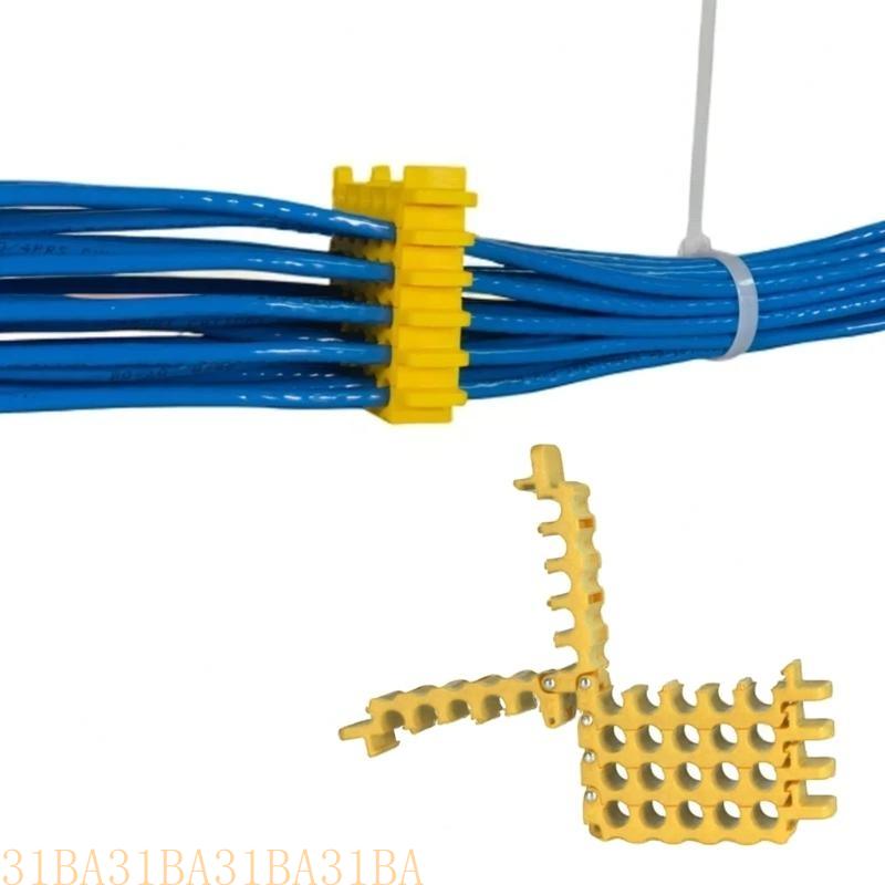 652F Cable Organizing Tool Networks Cable Bundle Wire Combs Cat5 Cat6 Cat7 Wire Manage for Data Center Servers Room Machine Room