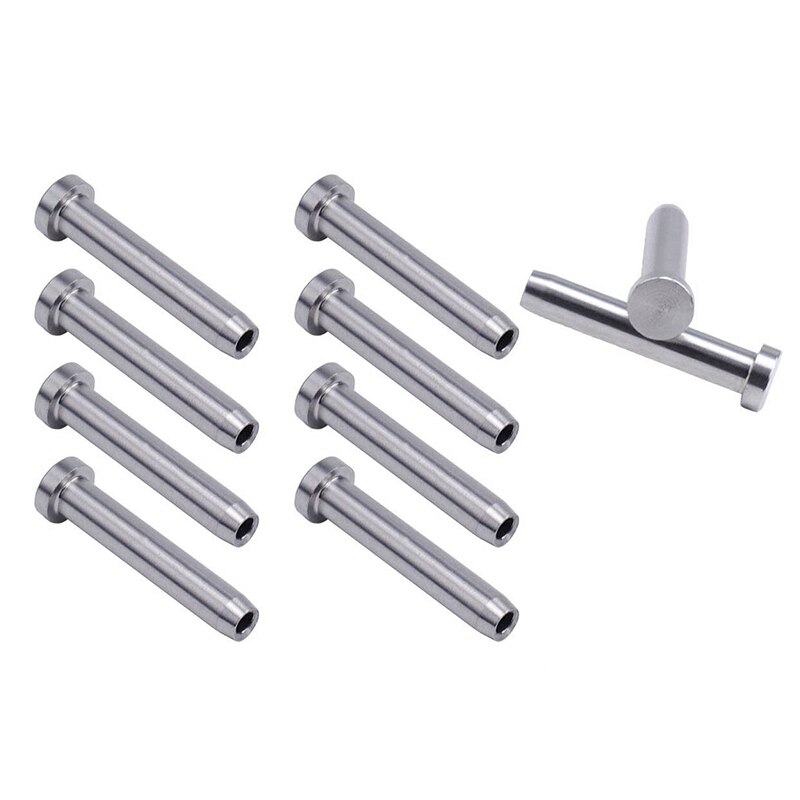 10 Uds. Stemball Swage stemage STEM Stud extremos muertos perno roscado emparejado con tensor de Cable para 1/8 pulgadas Kit de barandilla de Cable
