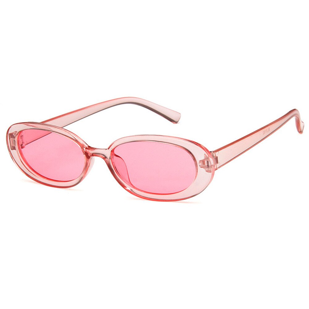 Gafas de sol con montura ovalada pequeña para mujer, anteojos de sol femeninos de estilo Retro Elipse, con protección UV400, gafas de senderismo para exteriores: C07