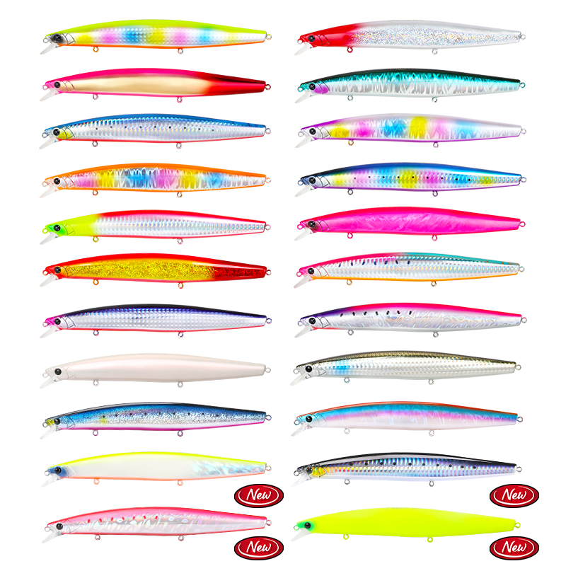 Tsurinoya 160F Drijvende Minnow Vissen Lokken Stinger 163Mm 31G Lange Casting Kunstmatige Zeebaars Saltwater Grote Harde Aas