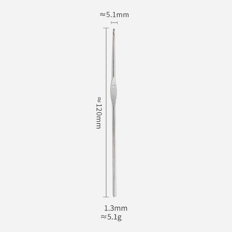 Crochets à tête unique en métal, taille 0.5mm-1.9mm, tissage de fil, artisanat, dentelle, laine, outil de besoin de CROCHET pour tricoter et accessoires: Argent
