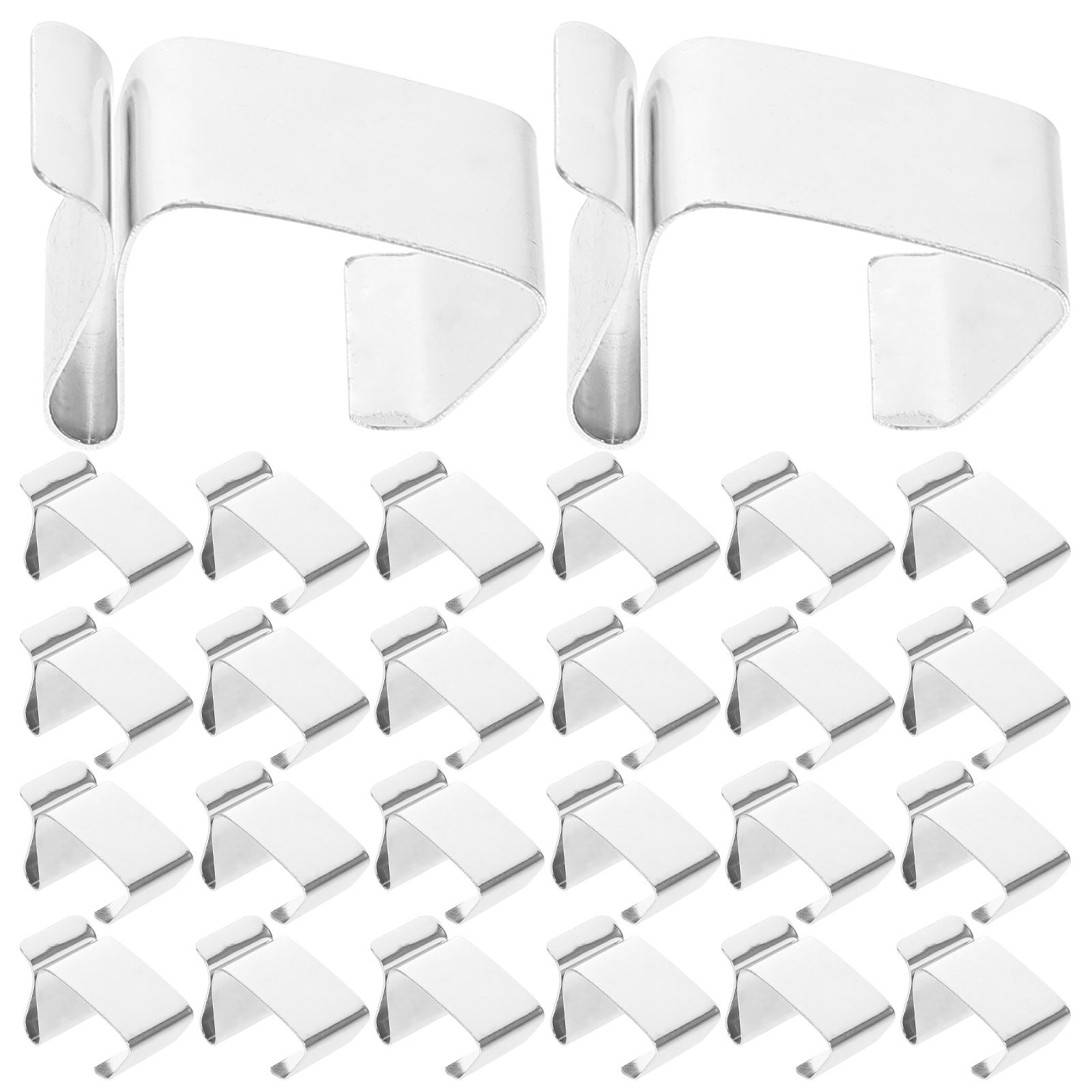 50 Pcs Outdoor Light Cord Clip Clips Christmas Gutter Decorative Lights Hangers for outside Metal Hanging Gutters