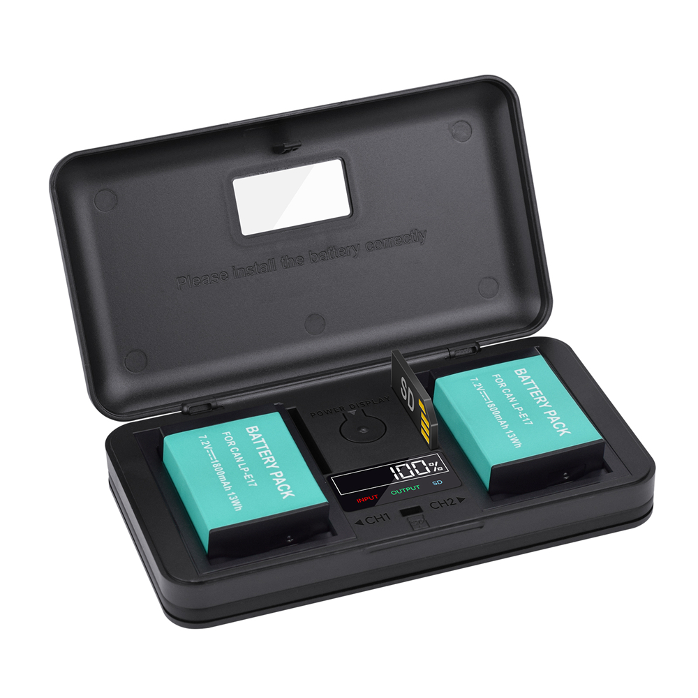PALO-Batería de cámara LP-E17 LPE17 LP E17, cargador multifuncional para Canon EOS R8 RP 200D 250D M3 M5 750D 760D T6s 800D