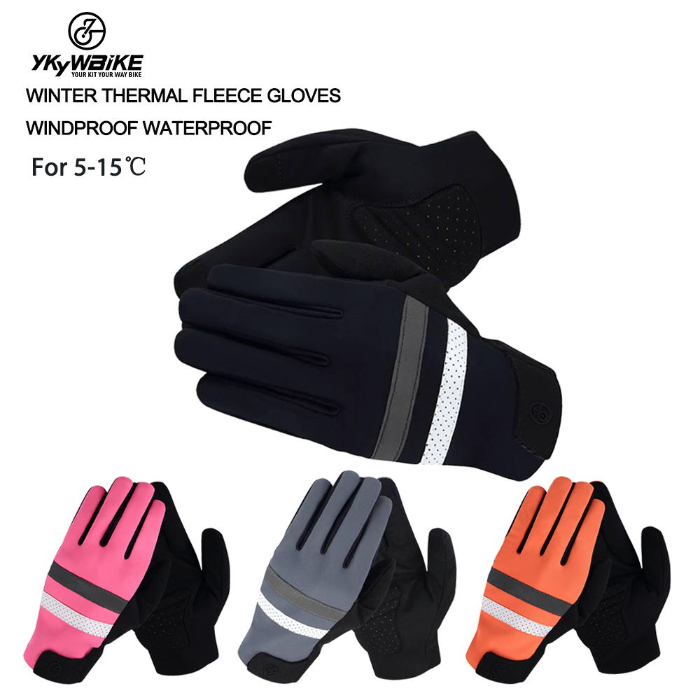 Ykywbike – gants de cyclisme longue Distance, coupe-vent, thermique, , polaire, vtt, hiver