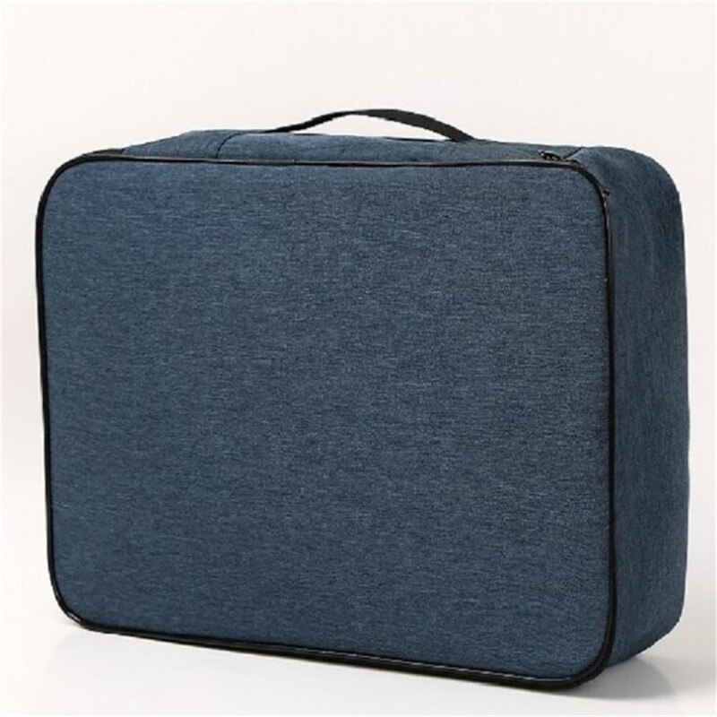 Document Bag Large Capacity Travel Passport Wallet Card Organizer Men's Business Waterproof Storage Pack Home Accessories Item: blue