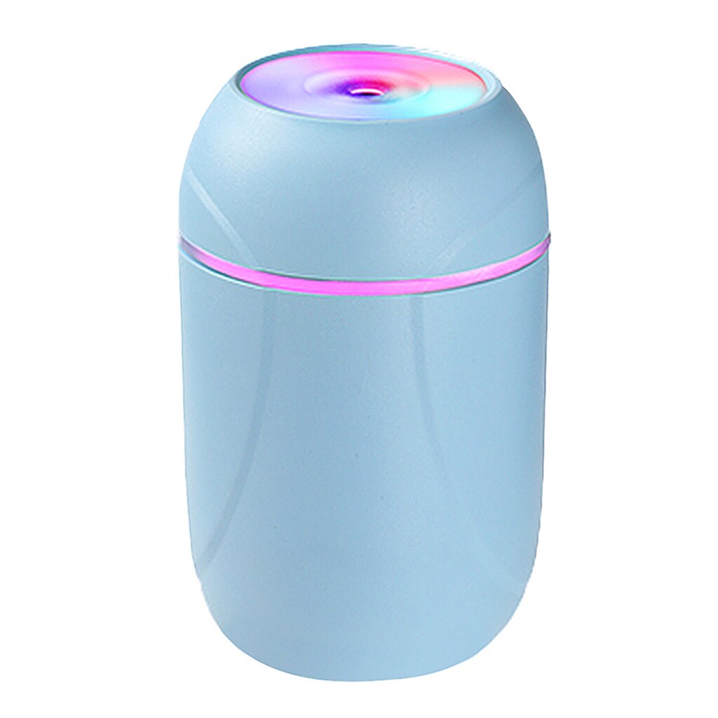 260Ml Slaapkamer Ultransonic Air H2o Luchtbevochtiger Aromatische Vaporizer Auto Usb Humidificador Geur Geur Geur Diffuser Mist Maker: Blue