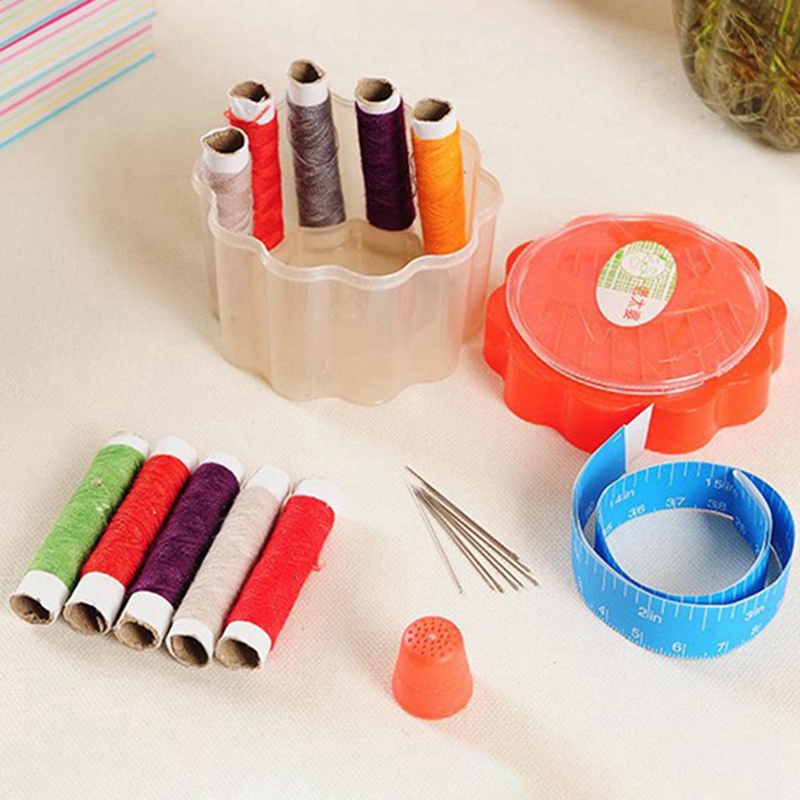 10pcs/set Polyester Sewing Thread Hand Stitching Sewing Machine Threads 40m Sewing Thread With Needle Box Sewing Accessories