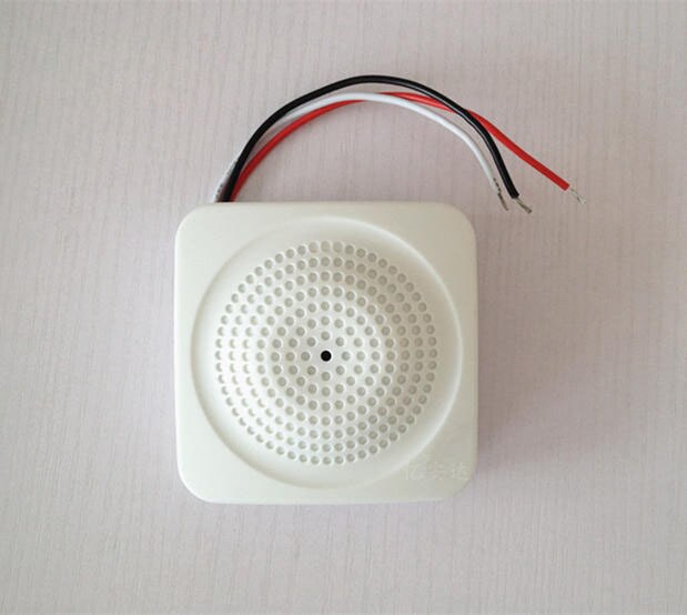 White CCTV Audio Monitor RCA Mic Microphone Sound Monitor Pick up For Cameras (SUPR-05)