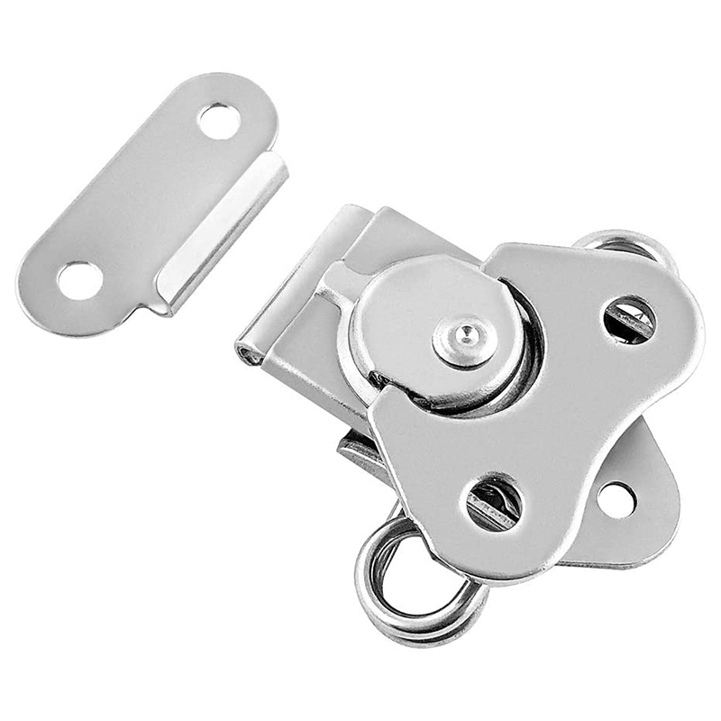 4 Pack 304 Stainless Steel Twist Latch With Keeper And Spring Butterfly Draw Latch For Case Box