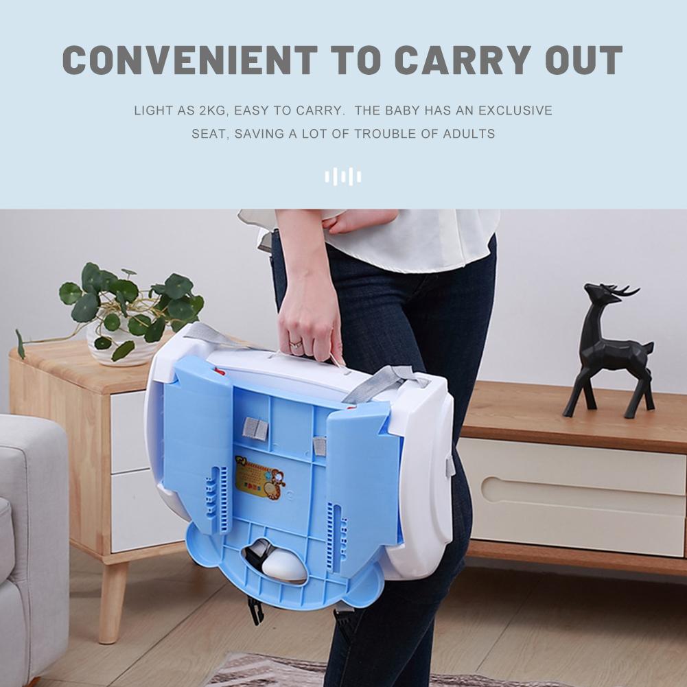 Comfortable Foldable Booster Seat Adjustable Height Easy To Clean Compact Booster Seat For Kids 0-3 Year Old