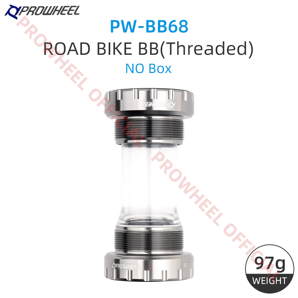PROWHEEL Bicycle Bottom Bracket RBB68+ MBB73+ MBB68+ BB73+ Threaded Bottom Bracket MTB Bike Bearing MTB Sealed Bearing BB Part: Red