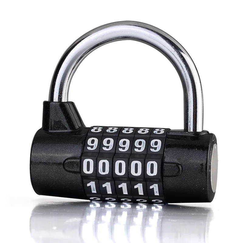4,5 Digit Number Combination Travel Password Lock Zinc Alloy Combination Padlock 4 Colors Coded Lock Security Safely Code: Yellow