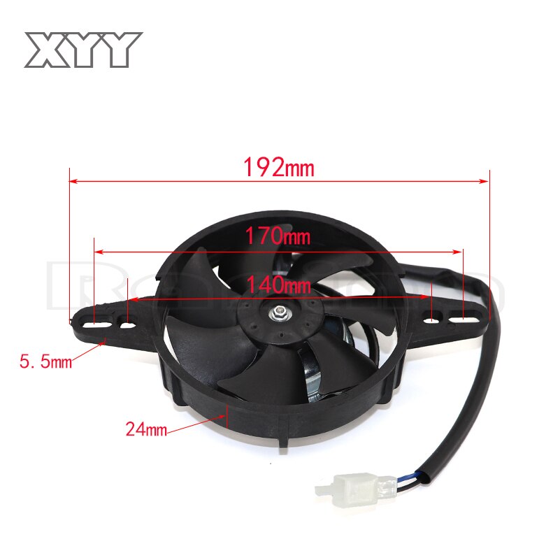 Ventilador de refrigeración para motocicleta, radiador eléctrico de motor para Ktm 85 exc 250 Honda CRF 450X ATV GO-kart 12V 35W