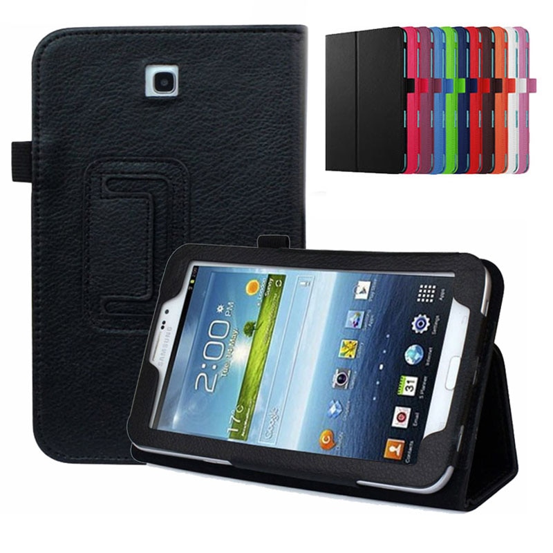 Folio Coque voor Samsung Galaxy Tab 3 7.0 SM-T210 T211 P3200 Case Magnetische Smart PU Auto-Slaap voor Samsung tab 3 P3200 Stand Case