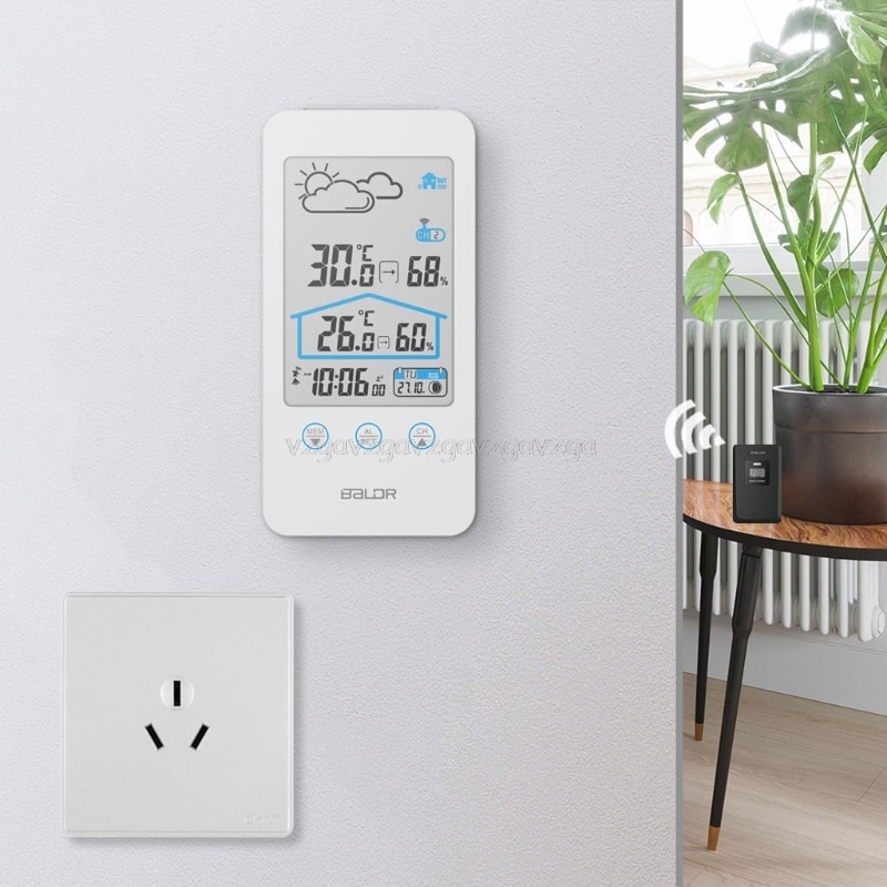 Digital Weather Station Displays Hygrometer Thermometer Moon Phase Forecast Indoor Outdoor Sensor Thermo-hygrometer Station Jy30