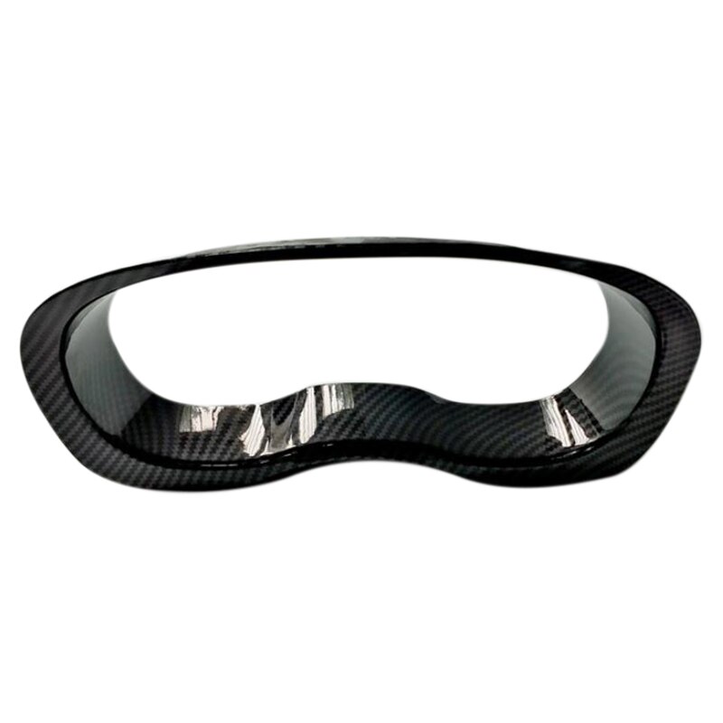 Til subaru forester xv bil instrumentbræt instrument sn cover trim frame abs carbon fiber grain