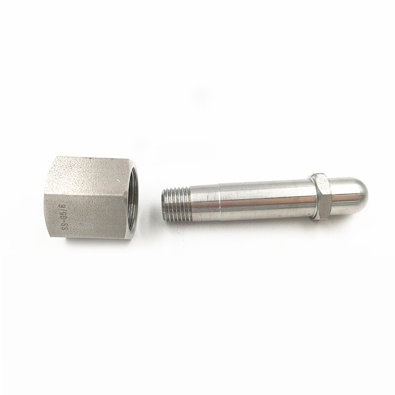 Adaptador de botella de nitrógeno para aire acondicionado G5/8, accesorio de acero inoxidable 316, tubería de flúor, rosca 1/4 NPT