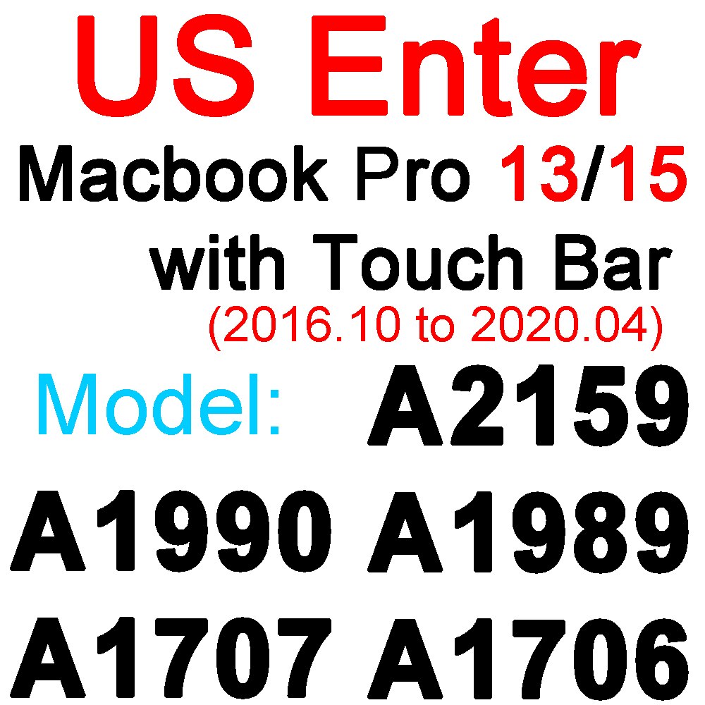 Klawiatura pokrywa dla Macbook Air 13 11 Pro 13 15 16 17 12 dotykowy TPU silikonowy Protector Film wyczyść ue usa A2251 A2289 A2141 2020: US Pro 13 15