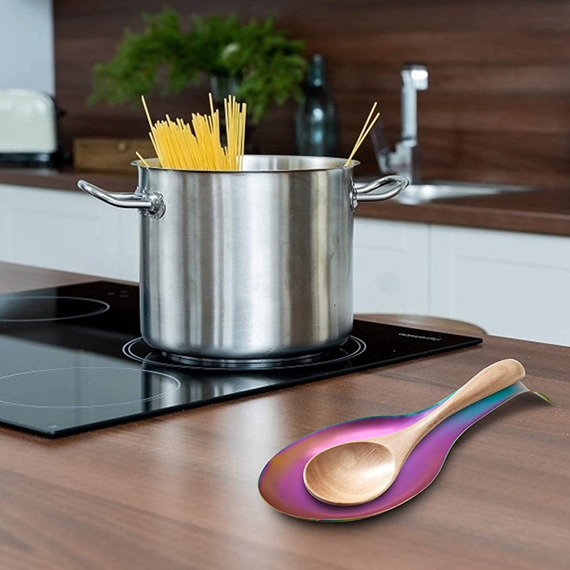 Fish-Shaped Stainless Steel Spoon Holder, Stainless Steel Cutlery Spoon Holder, Scraper Spoon Holder