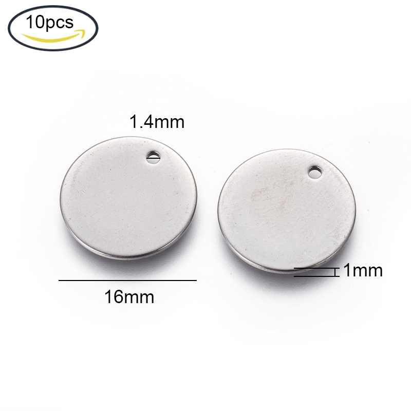 Abalorios de acero inoxidable 304 para fabricación de joyas, accesorio para hacer joyas DIY (mariposa, corazón, flor, llave, Luna, nota Musical, anillo, Estrella redonda plana), 5 ~ 20 piezas