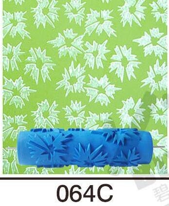 Patronen Wanddecoratie Verf 7 "Rubberen Roller Borstel Hoofd Zonder Behang Home Kamer Schilderen Machine Schilderen Gereedschap Muur: 064C