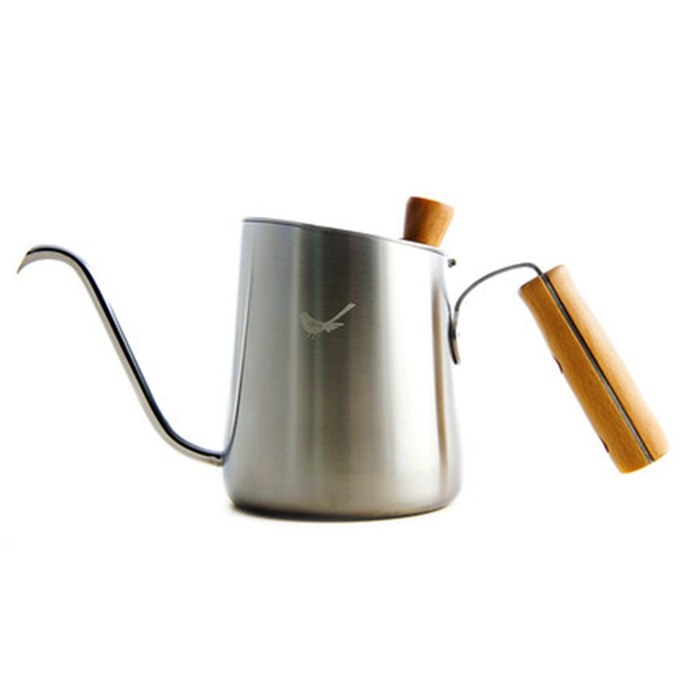 500ML Super Brew bird drip Milk Pitcher Coffee Jug 304 stainless steel milk cup DIY espresso tools coffee pot wood handle