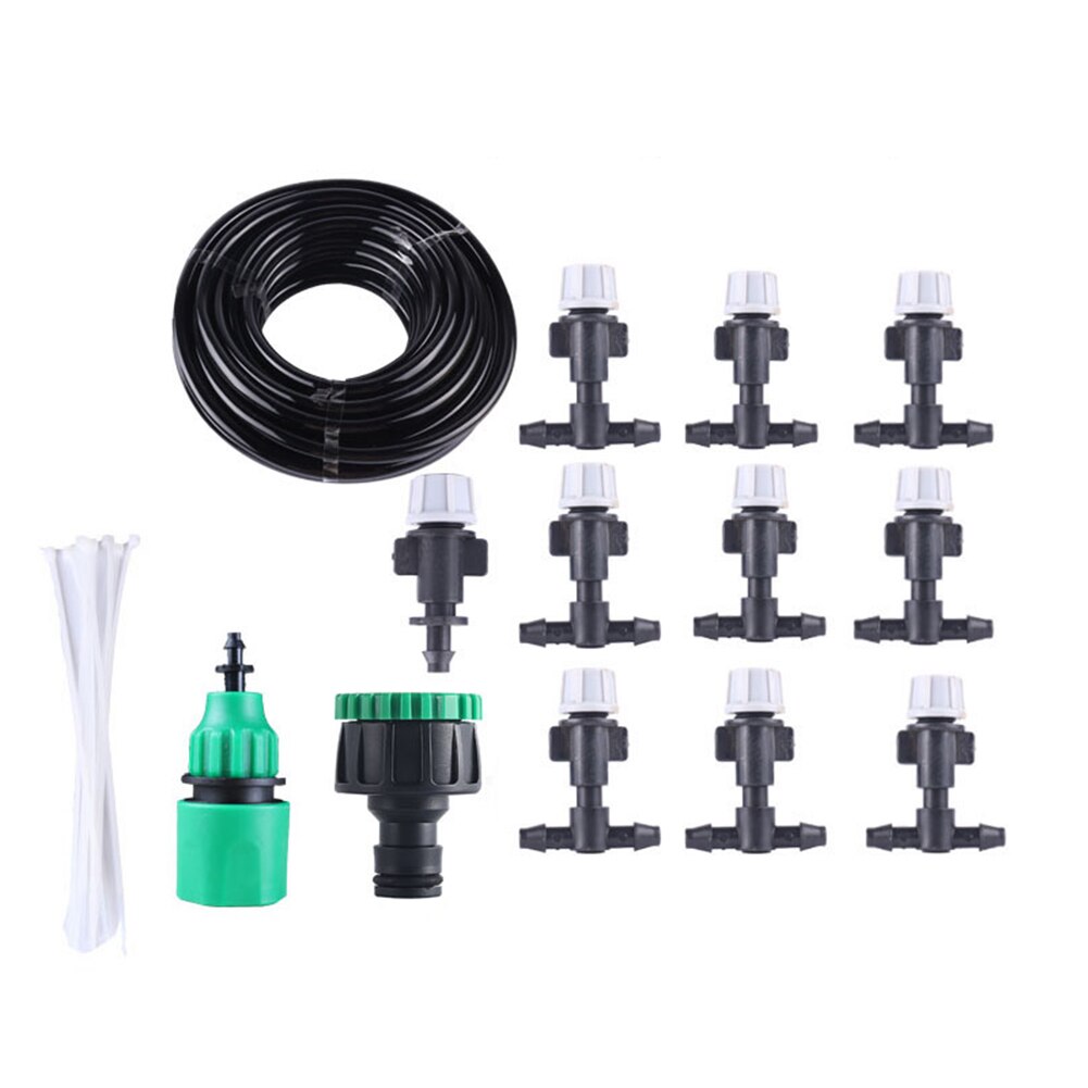 5-30m Garden Hose Micro Drip Irrigation System Adjustable Dripper Plant Self Watering Kit Automatic Drip Irrigation Set: 10M
