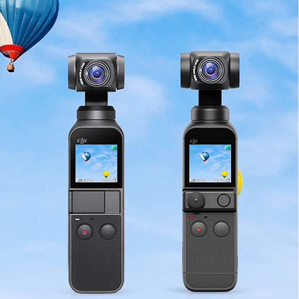 Wide Angle Lens for DJI Osmo Pocket 2/Osmo Pocket Gimbal 100° Wideangle Lens Magnetic Attached Camera Extra Lens Vlog Accessory