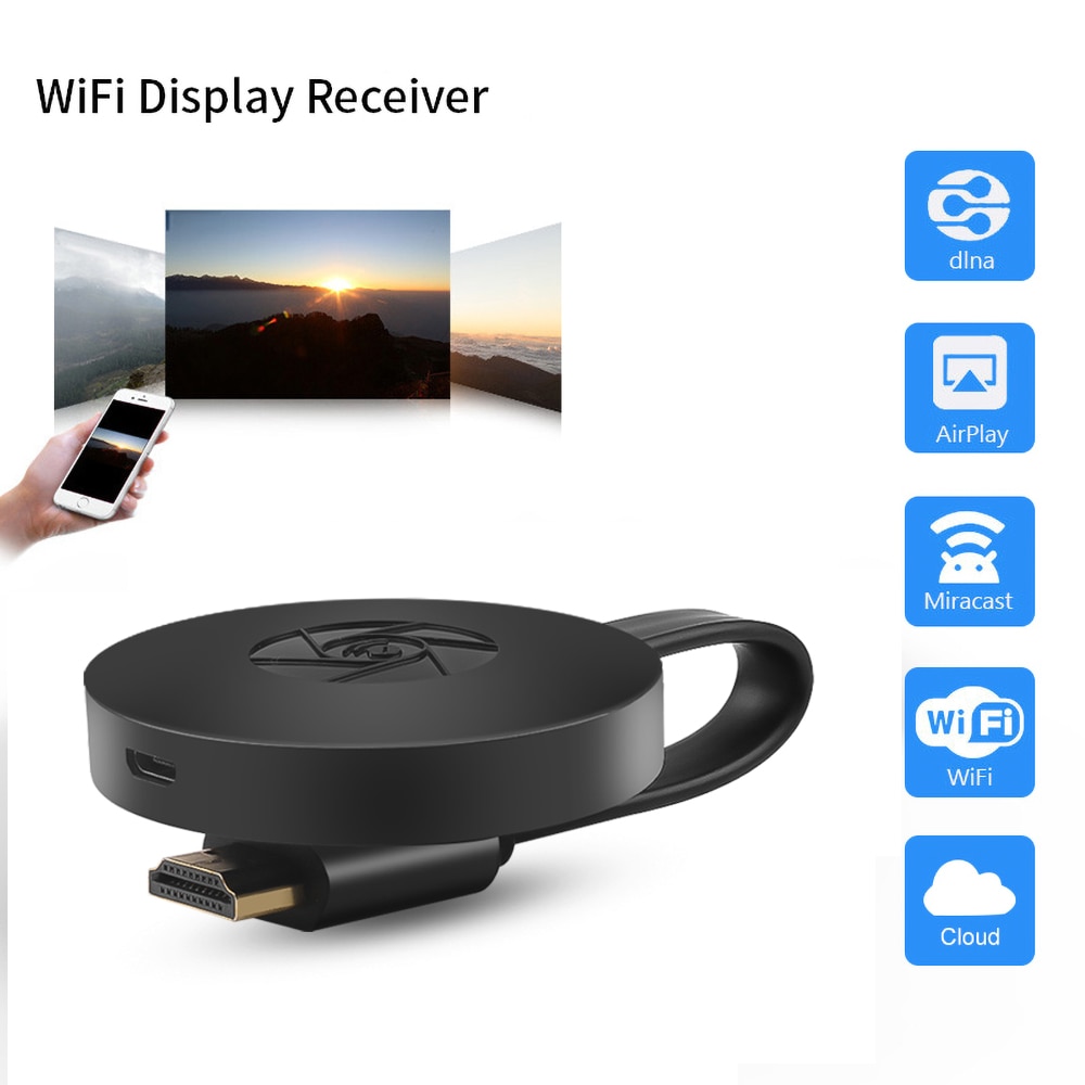 G2 1080P Tv Stick Wifi Display Ontvanger Screen Mirroring Tv Dongle Ondersteuning Miracast Hdtv Dongle Voor Ios Android