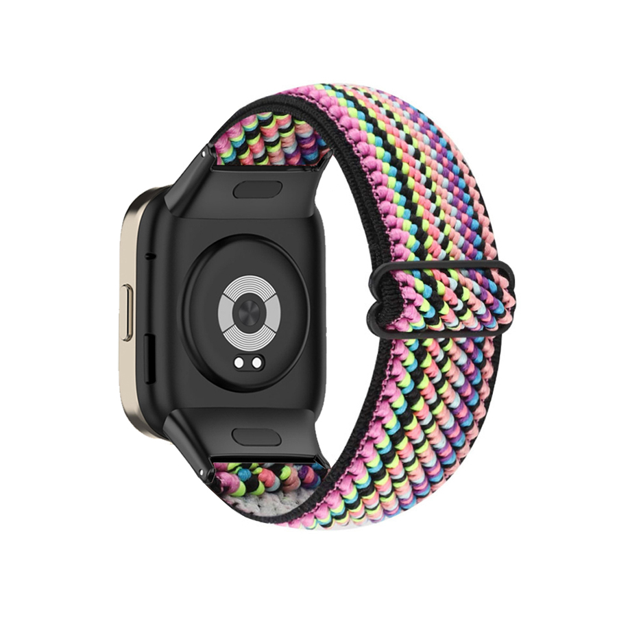 Correa de nailon para reloj inteligente, pulsera elástica trenzada para Xiaomi Redmi Watch 3 Lite: XL / GREEN BLUE