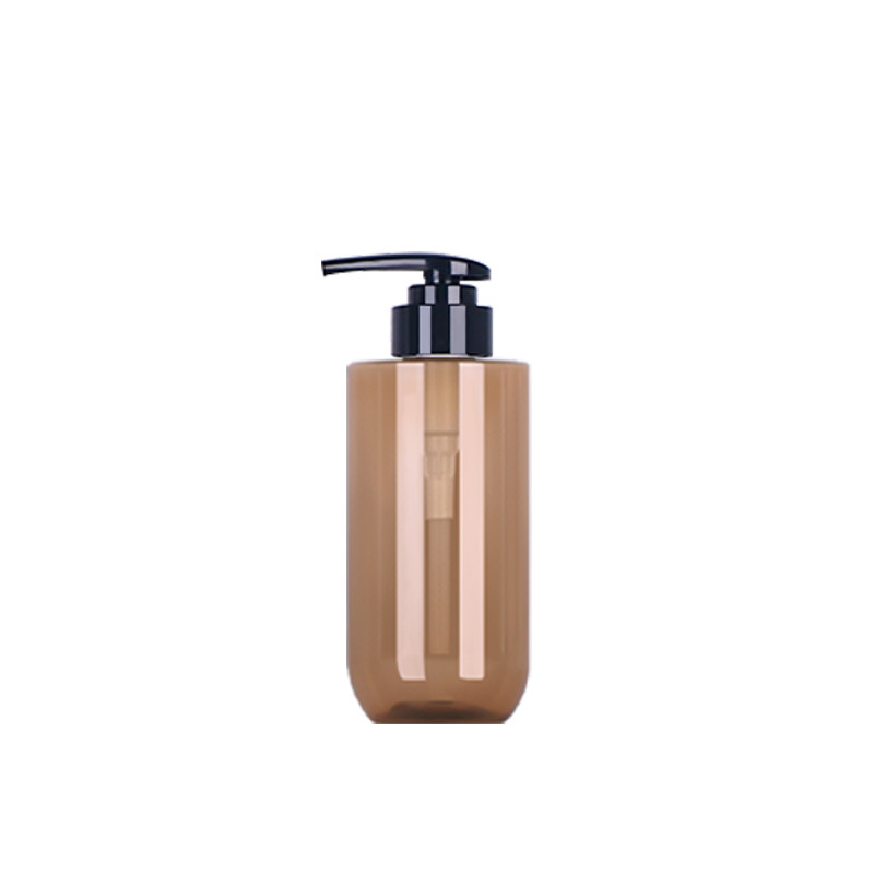 5/15PCS 200/300/500ml Empty Plastic Lotion Pump Bottle Shampoo Shower Gel Dispenser Body Lotion Bottle With White Pump: Dark Khaki / 8ml 