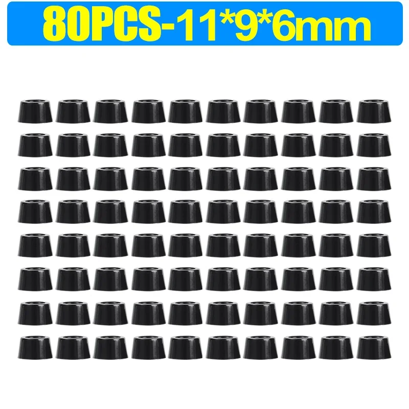 8/80Stck Gummi Pads Boden Protektoren Nicht-Unterhose Schneiden Bord Möbel Stoßstange Dichtung Tisch Stuhl Bein Abdeckung möbel Hardware- matt: Weiß