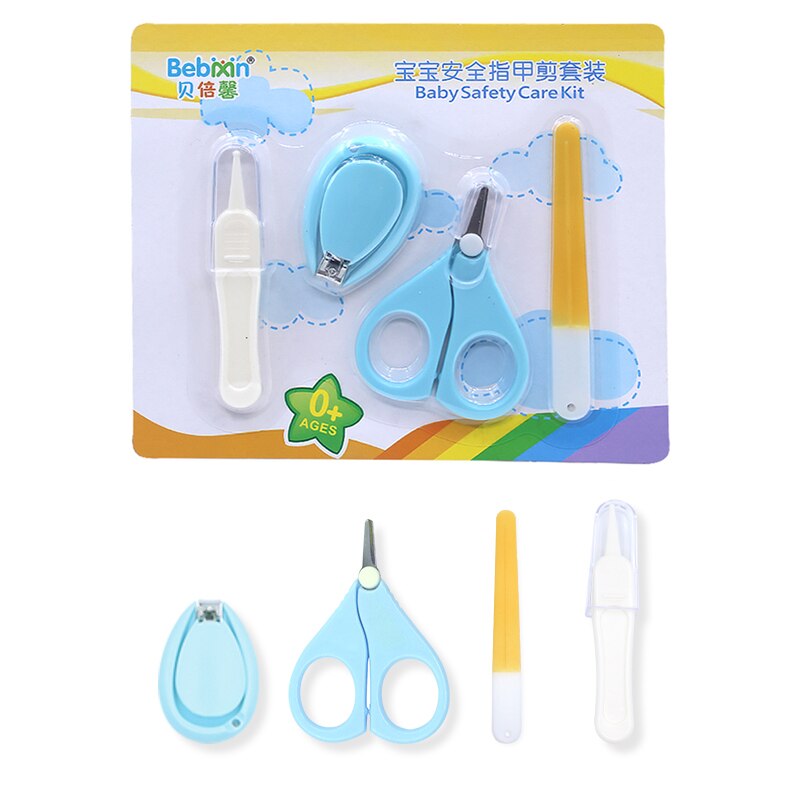 Baby manicure nail Scissors baby nail knife Set anti-clip meat nail Clippers children nail file Safety scissors