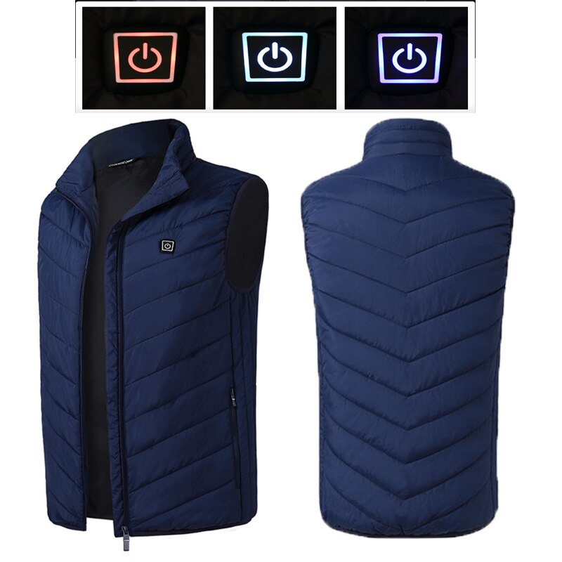 Elektrische Beheizte Weste Männer Frauen Heizung Weste Thermische Warme Kleidung Usb Beheizten Außen Weste Winter Beheizte Jacke