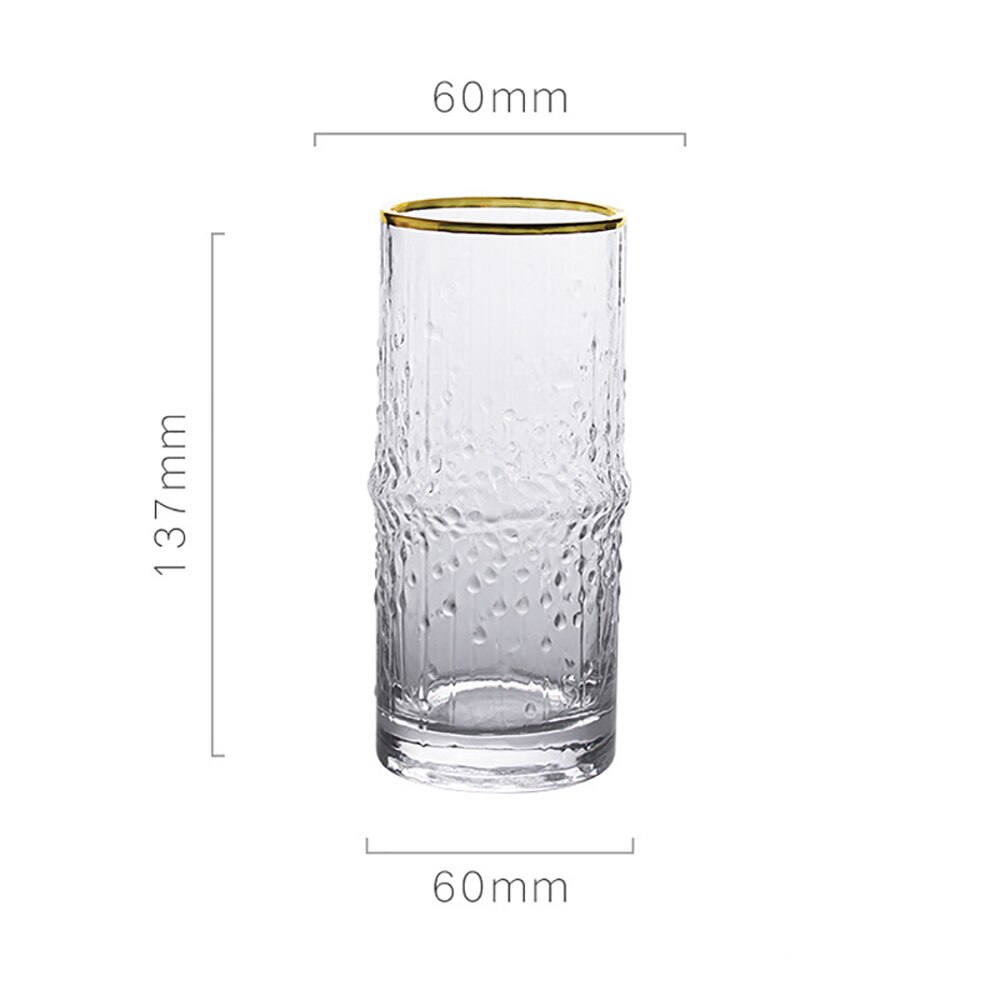 Firkantet phnom penh gammelt glas morgenmad kop miljøvenlig juice kop gennemsigtig te cocktail drik mælk kaffeglas: Stil d