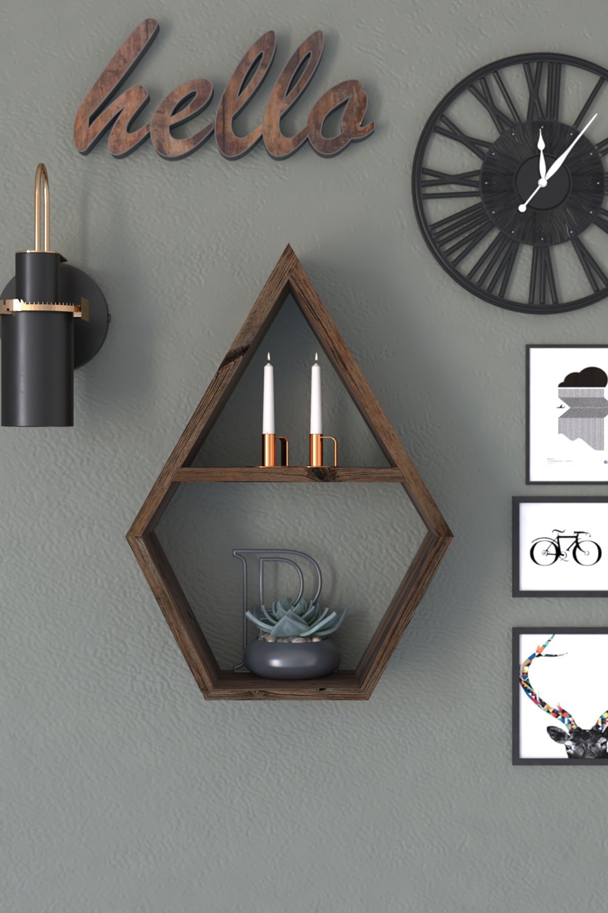 Wall Shelf Model Bookshelf Single Shelf