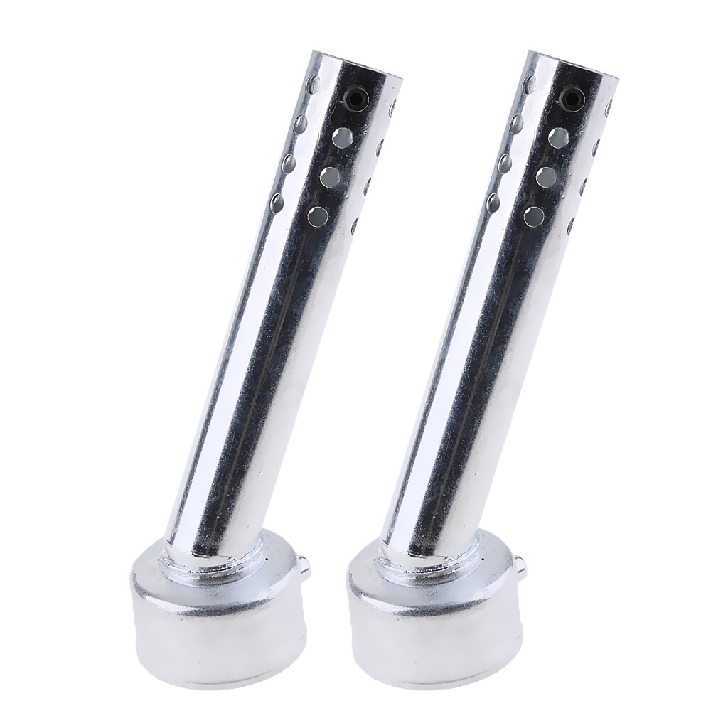 2pcs Universal Metal Exhaust Baffle - 48mm Angled DB Killer - Noise Reducer