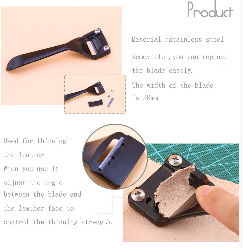 Metalen Leer Skiver Sharp Skiver Lederen Werkinstrument Voor Leer Craft Diy Leer Maken Dunner