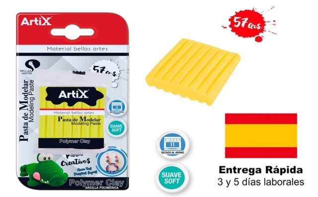 Polyclay Fimo 57g multicolor arcilla para moldear pasta de moldear cerámica bellas artes manualidades: limón
