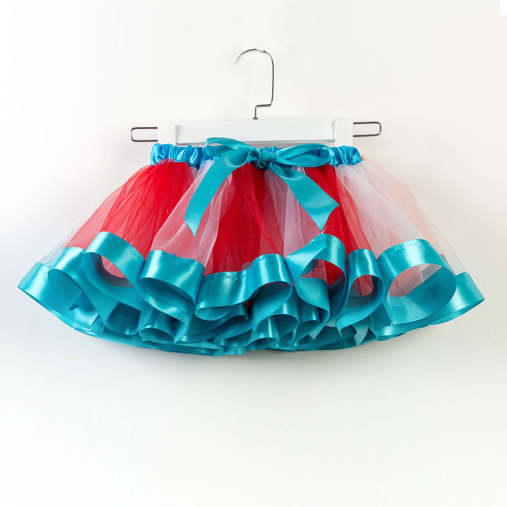Gonna Tutu per bambina gonne per bambina Mini Pettiskirt Dance Rainbow Tulle gonna principessa per bambini abbigliamento estivo per bambini colorato