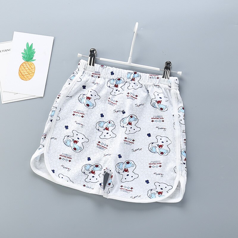 baby boy shorts summer kids shorts cotton children's sports short: Sky Blue / 18M