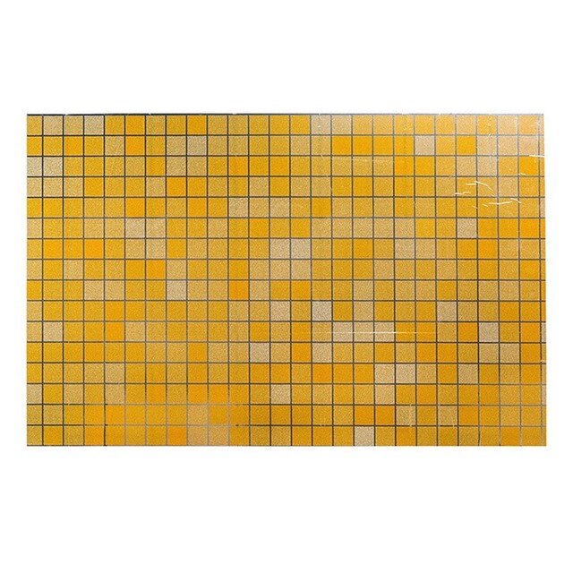 Kitchen Oil Proof Sticker 70*45Cm Aluminum Foil Oil Heat Anti Adhesive Cupboard Splash Protector Wall Oil-proof Kitchen Supplies: Gold