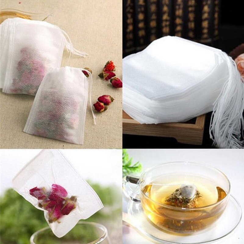 100 pcs 5.5*7cm Drawing Tea Bag Tea Bag Cooking Ingredient Decoction Tea Set сумка кухня для хранения и порядка шопер
