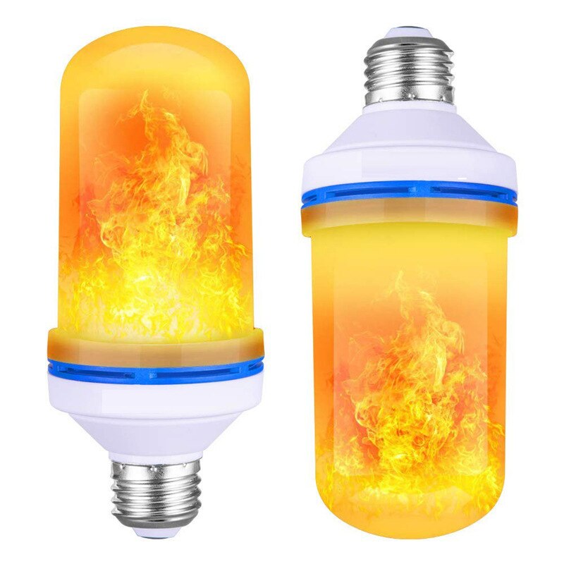 Flameeffekt ledde glödlampa för att skapa atmosfär flammelampa ledde dynamisk flammaeffekt eld glödlampor majs glödlampa jul: E26 gula