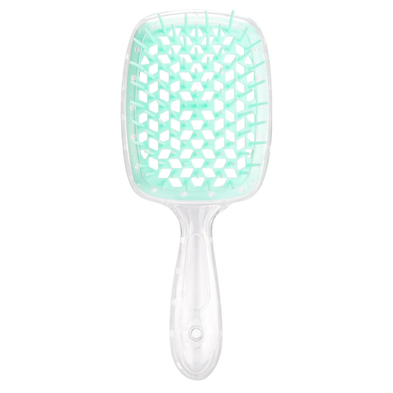 Peine con cojín de aire, peine para el cabello enredado, cepillo para desenredar el cabello, peines de masaje, cepillos para el cabello rizado húmedo, herramienta de estilismo para peluquero, 1 ud.: Rosa