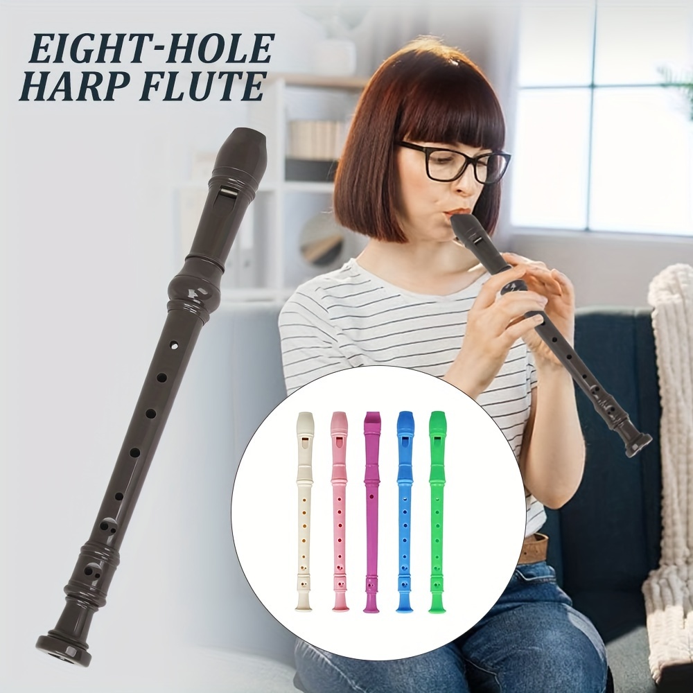 Enregistreur Soprano G, Instrument clé pour débutants, flûte à 8 trous avec tige de nettoyage, flûte musicale ABS, Instrument de musique en résine
