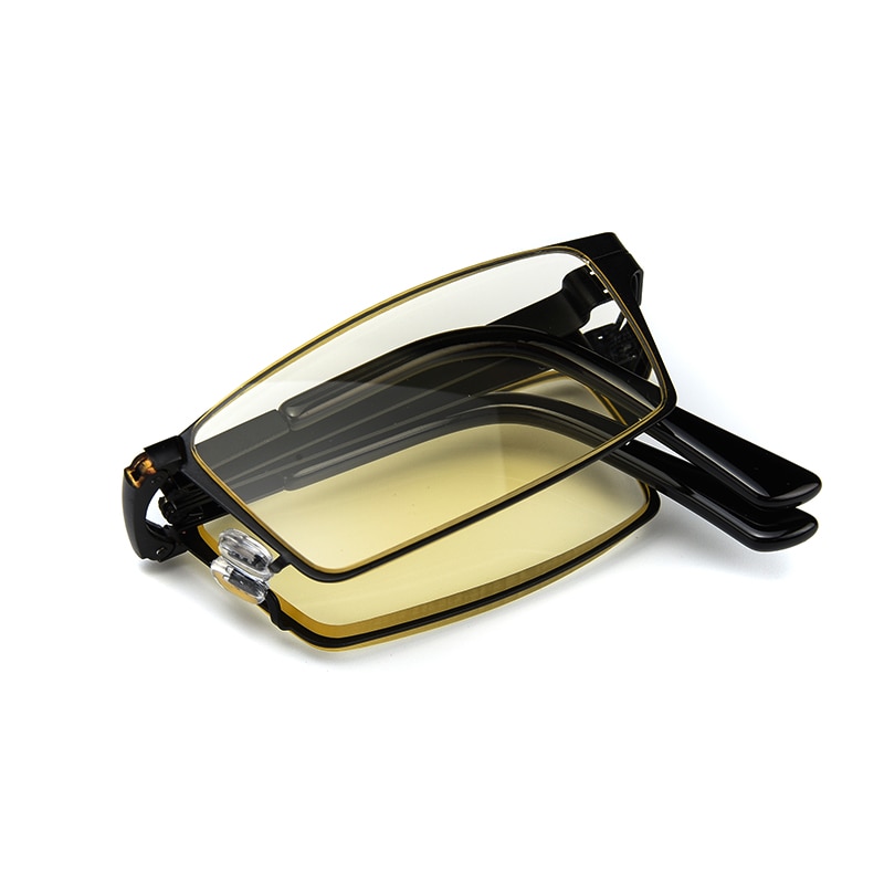 High-end Folding Anti Blue Ray Reading glasses men Foldable Glasses With Case Presbyopic Eyeglasses +1.0+1.5+2.0+2.5+3.0+3.5+4.0